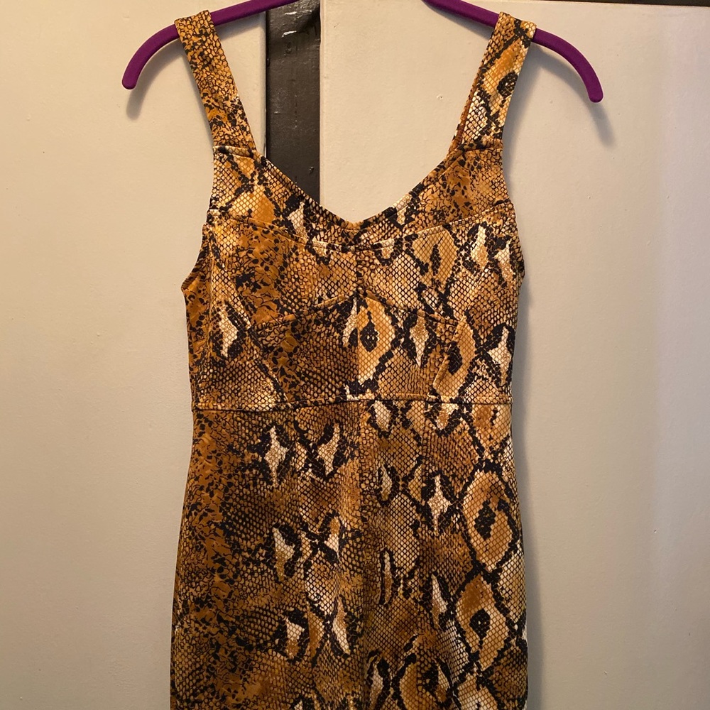Zara snake skin dress